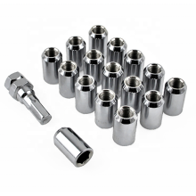 Conical wheel lug nuts / chrome mag hex lug nut M12 - 1.5 41mm tall